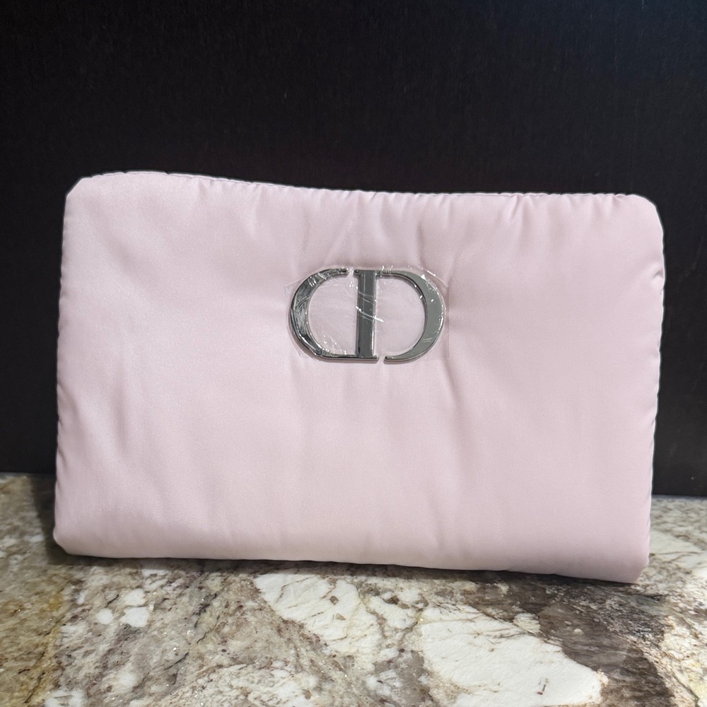 Dior Clutch Pouch Cosmetic Puffer VIP VIC Bag NEW